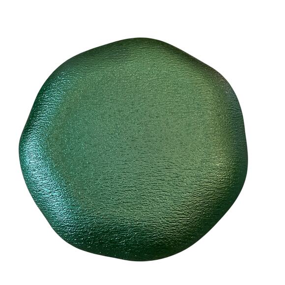 Artistic Accents Green Turkish Glass Charger Plate 13in Christmas Holiday New - Picture 7 of 11